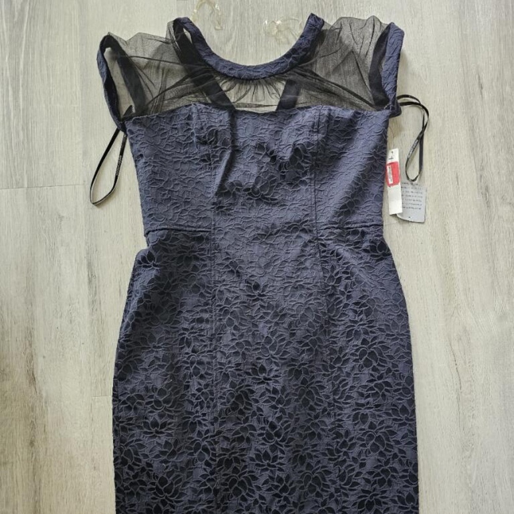Navy Blue Mini Dress